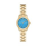 Tory Burch Miller Round Small 28mm Light Blue Dial Women's Watch TBW9069