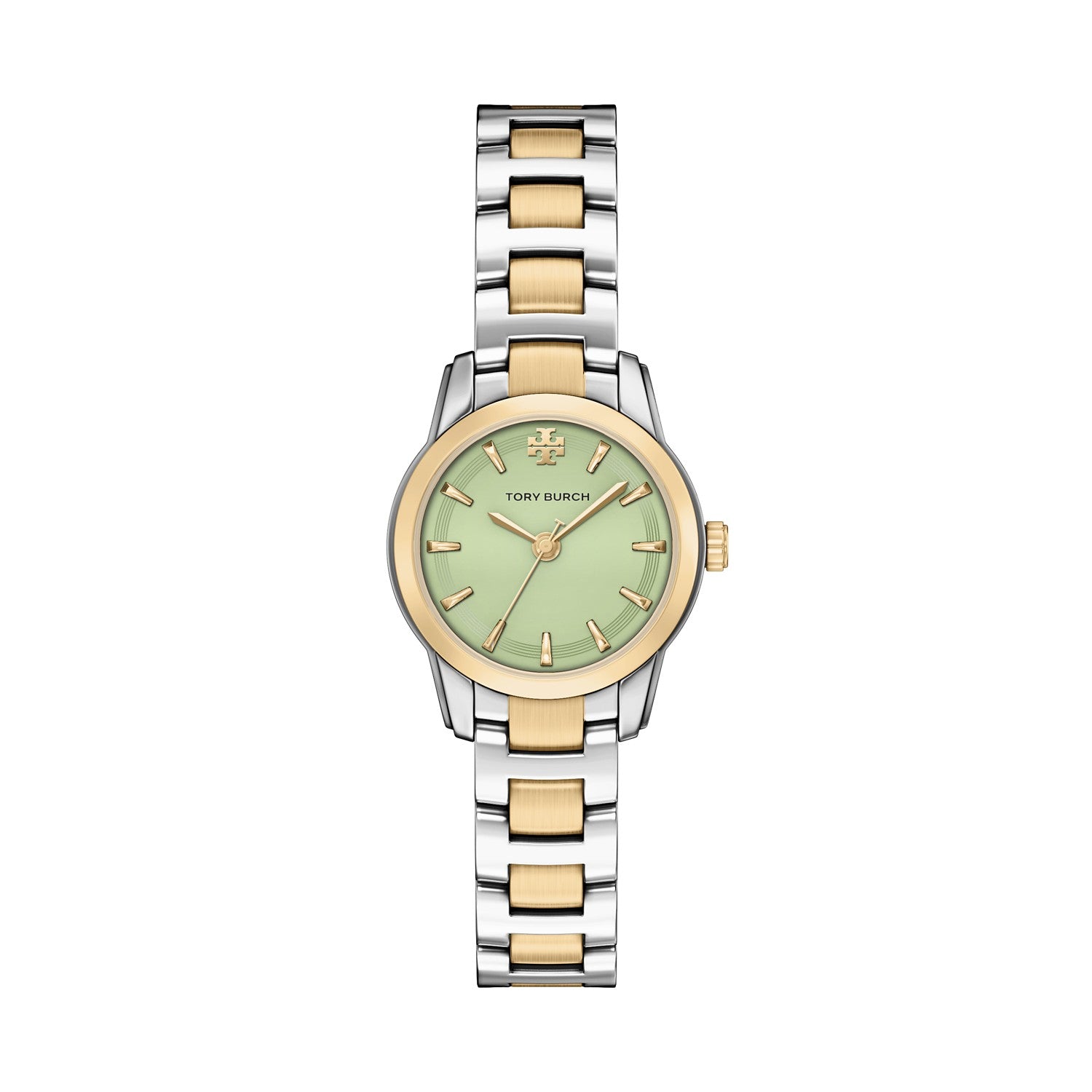 Tory Burch Miller Round Small 28mm Light Green Dial Women's Watch TBW9070