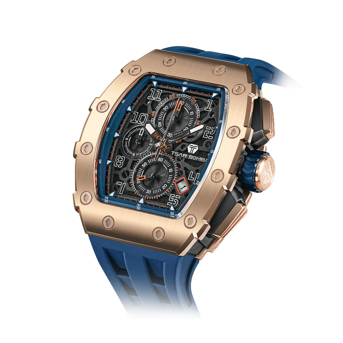 Tsar Bomba Elemental 43mm Blue Dial Men's Watch TB8204Q-41