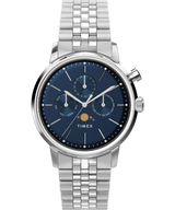 Timex Marlin Moon Phase 40mm Blue Dial Men's Watch TW2W51300