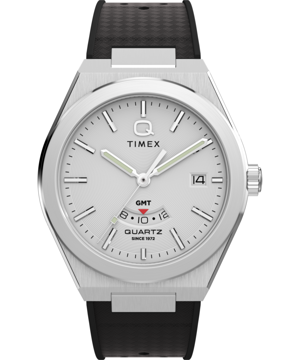 Timex Q Timex Continental 39mm Silver Dial Men's Watch TW2Y12200