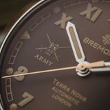 Bremont HMAF Terra Nova Date 40.5mm Caramel Brown Dial Men's Watch TN40-DT-SS-HMAF-BR-B