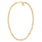 Bronzallure Golden Rolo Chain and Rondelles Necklace with Cubic Zirconia Pavé WSBZ00520Y.WY