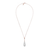 Bronzallure Necklace with Teardrop Pendant in Cubic Zirconia Pavé WSBZ01235.WR