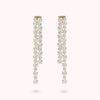 Bronzallure Golden Double Tennis Earrings with Cubic Zirconia WSBZ01589Y.Y