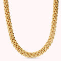 Bronzallure Golden Maxi Korean Chain Collar Necklace WSBZ02207Y.YG