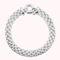 Bronzallure White Maxi Korean Chain Bracelet WSBZ02208W.WG