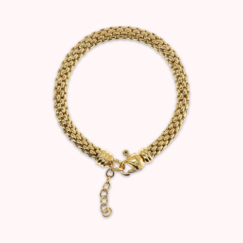 Bronzallure Golden Maxi Popcorn Chain Bracelet WSBZ02395Y.YG