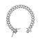 Bronzallure White Polished Curb Chain Bracelet WSBZ02477W.W-17