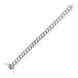 Bronzallure White Polished Curb Chain Bracelet WSBZ02477W.W-17