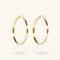 Etrusca Gioielli Small Hammered Hoop Earrings WSET00589.YG