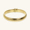 Etrusca Gioielli Tubogas Bracelet Textured Surface WSET00752.YG-18