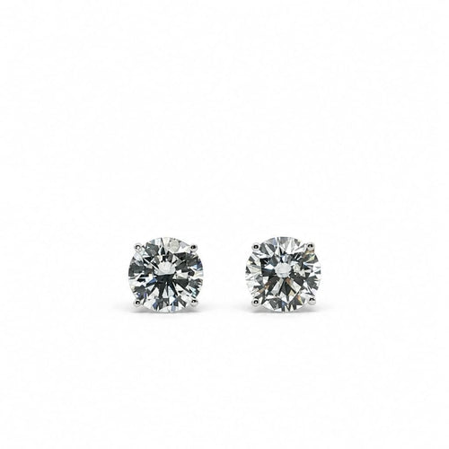 6 Carat Diamond Stud Earrings