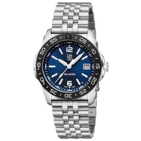 Luminox Pacific Diver Ripple 39mm Blue Dial Set Men's Watch XS.3123M.SET