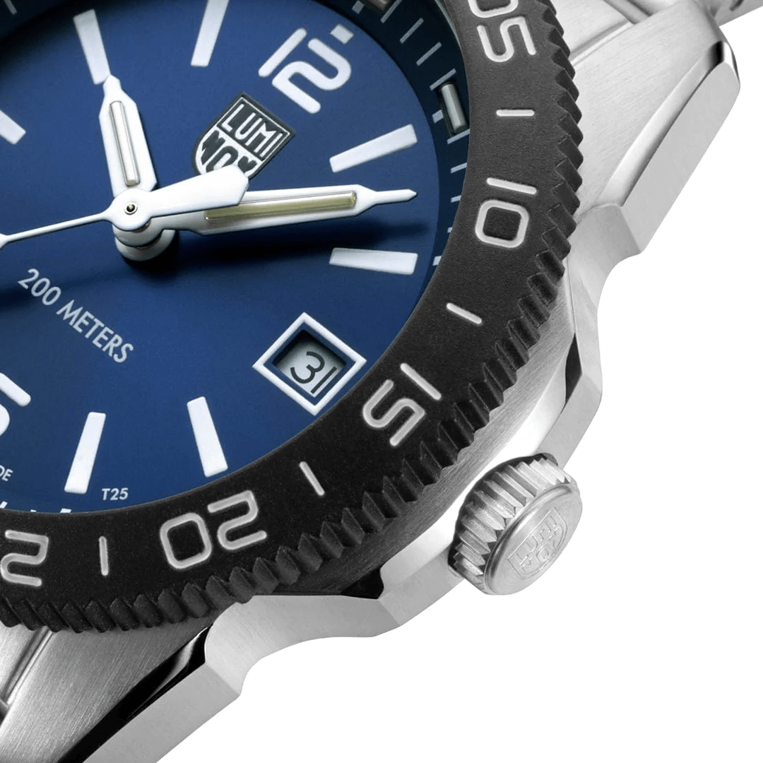 Luminox Pacific Diver Ripple 39mm Blue Dial Set Men's Watch XS.3123M.SET
