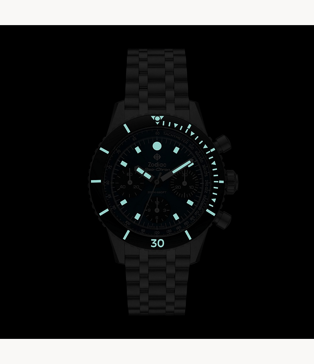 Zodiac Sea-Chron 42mm Blue-Black Automatic Men's Watch ZO3605