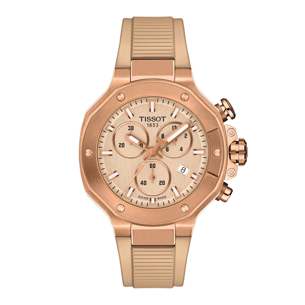 Tissot T-RACE 38mm Nude Dial Men's Watch T1418173750100