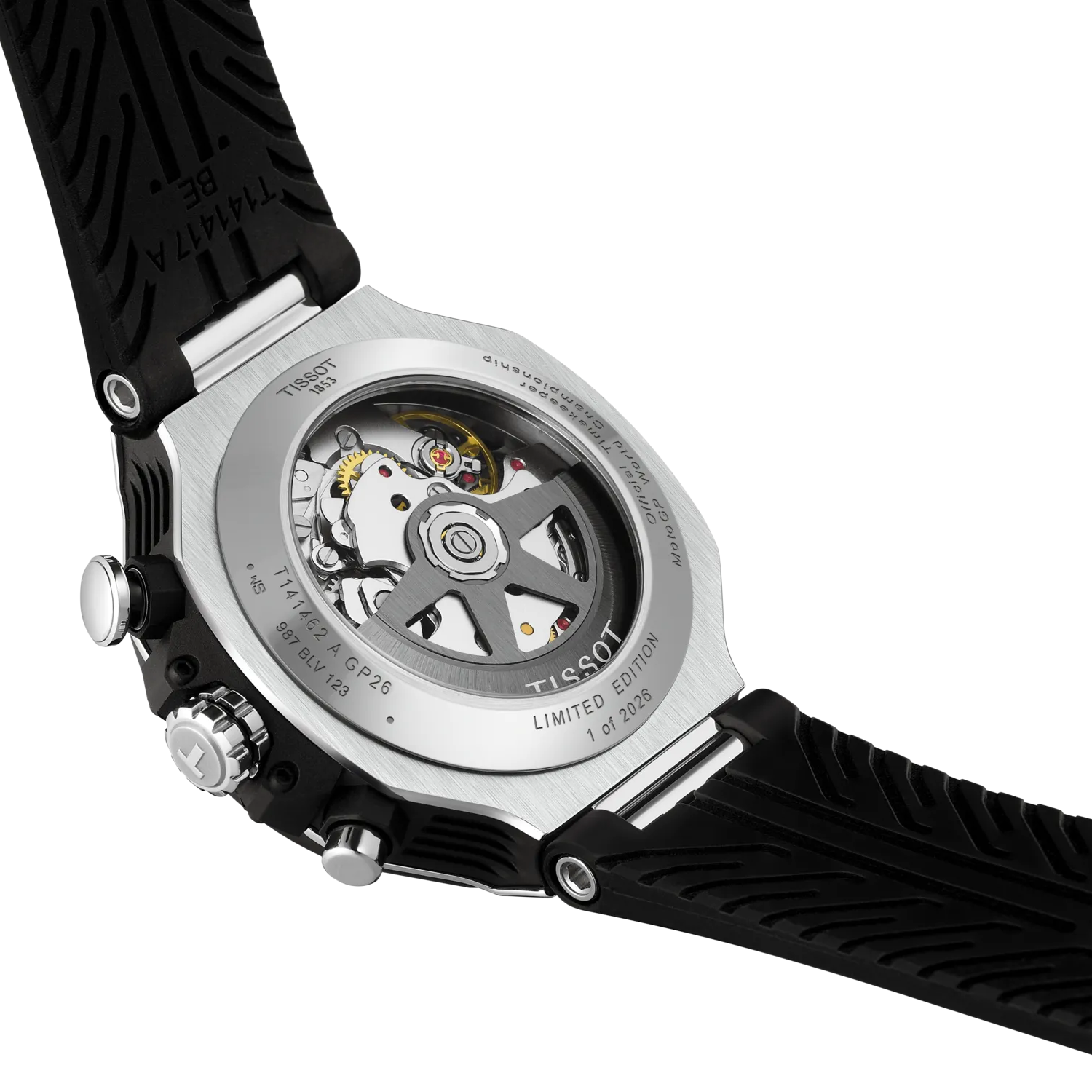 Tissot T-Race MotoGP 2026 45mm Transparent Dial Men's Watch T1414622705100