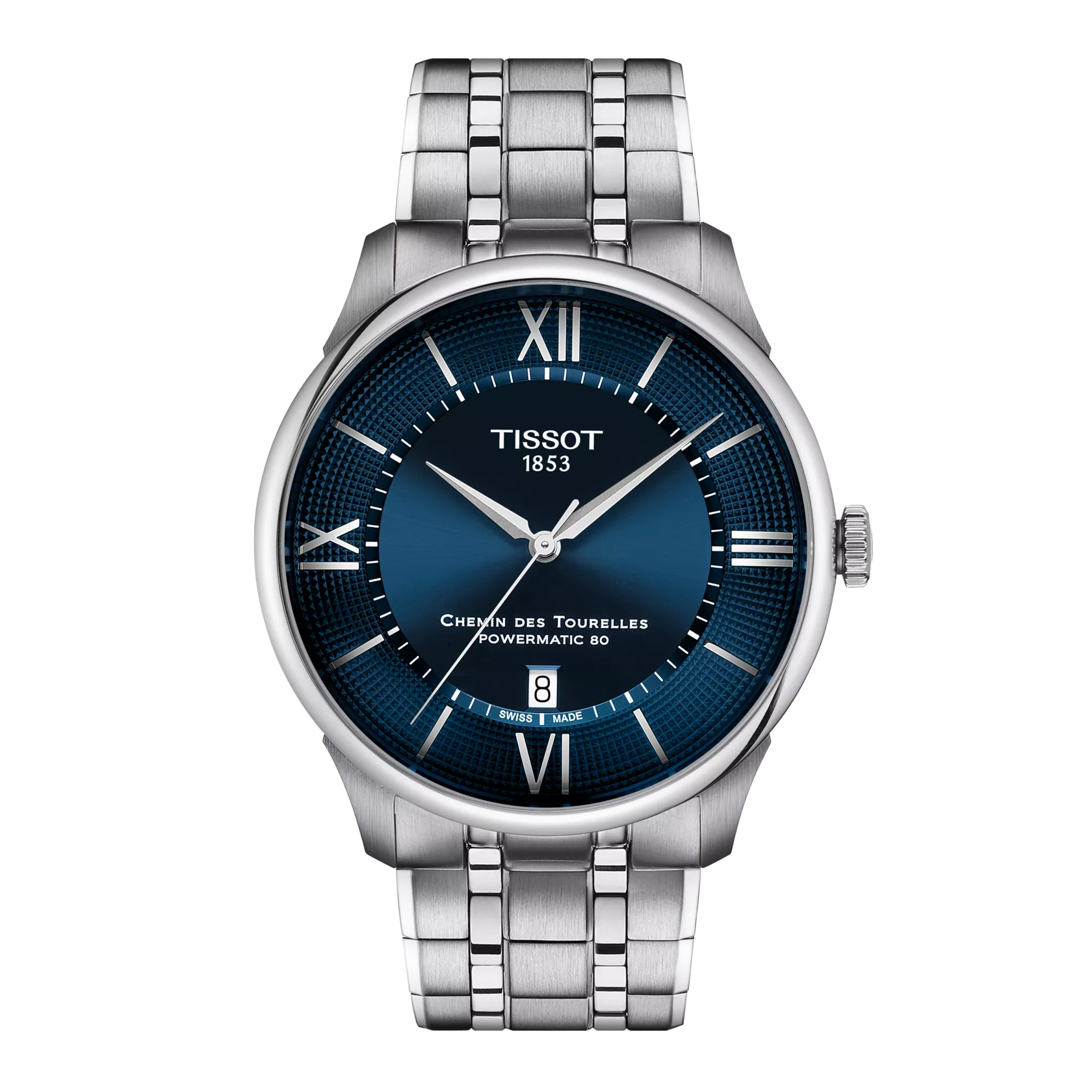 Tissot Chemin Des Tourelles 42mm Blue Sunray Dial Men's Watch T1394071104800