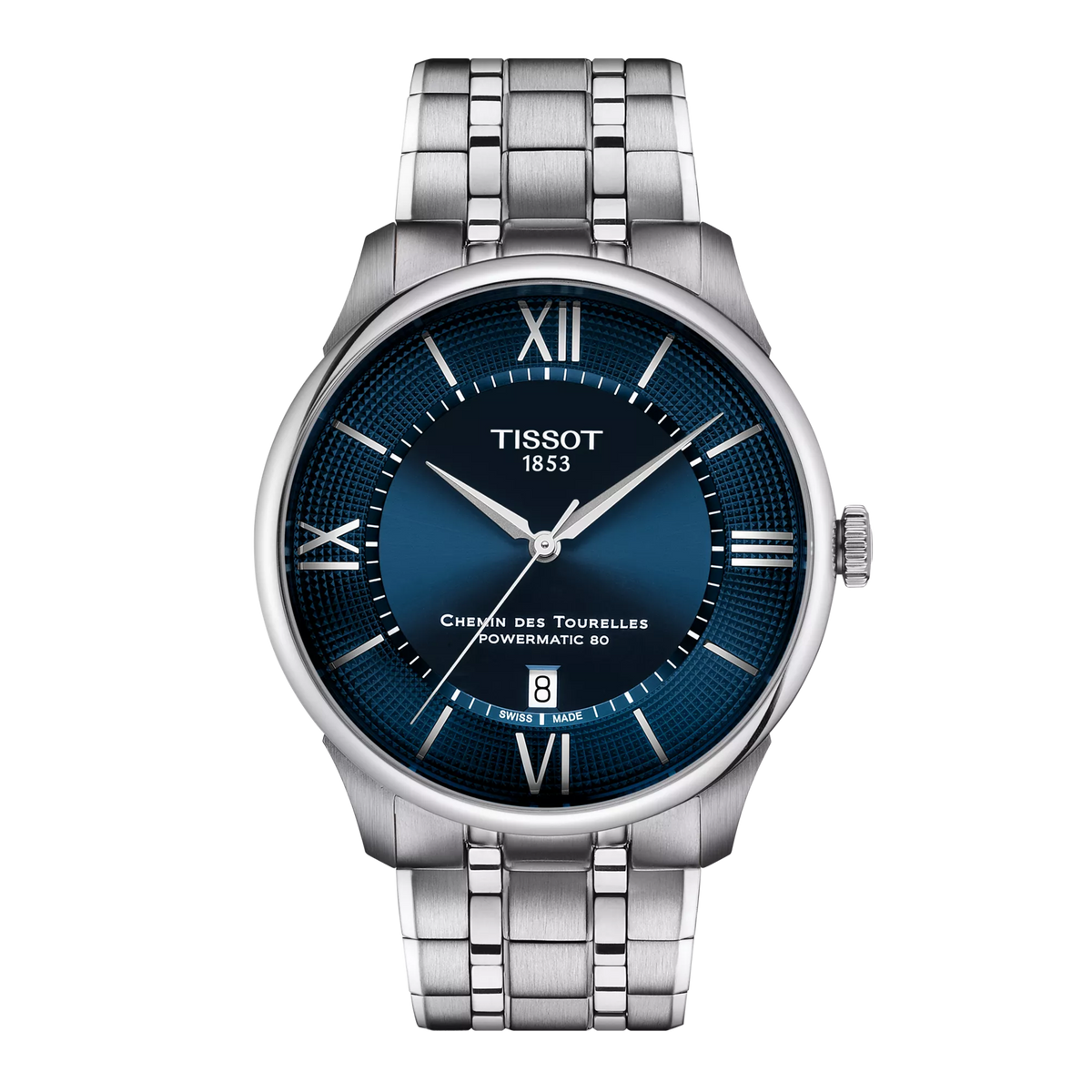Tissot Chemin Des Tourelles 42mm Blue Sunray Dial Men's Watch T1394071104800