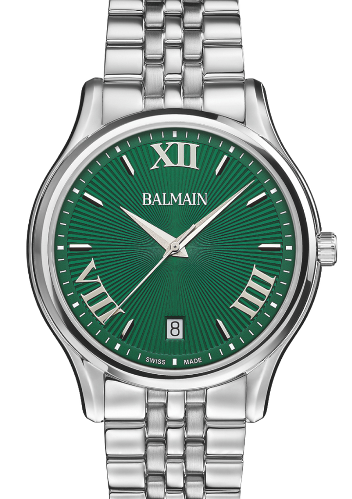 Balmain Beleganza 40mm Green Dial Men's Watch B13413371 – Time Balmain Beleganza 40mm Green Dial Men's Watch B13413371 – Time