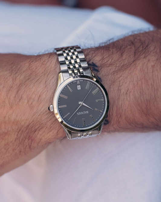 Balmain Classic R 41mm Grey Dial Men's Watch B41013161U