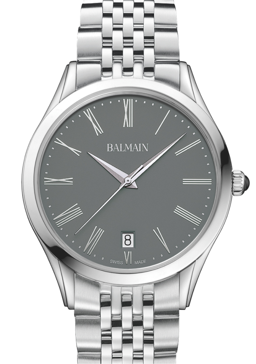 Balmain Classic R 41mm Grey Dial Men's Watch B41013161U