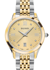 Balmain Classic R 34mm Yellow Dial Women's Watch B43123125U
