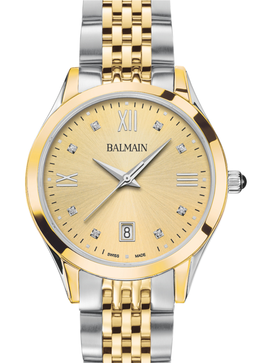 Balmain Classic R 34mm Yellow Dial Women's Watch B43123125U