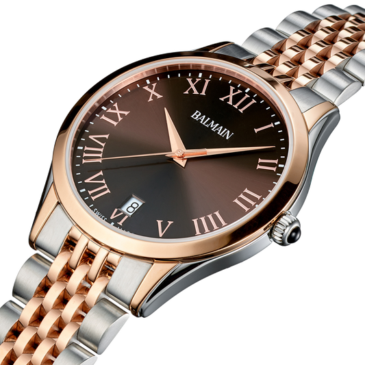 Balmain Classic R 41mm Brown Dial Men's Watch B41083152U