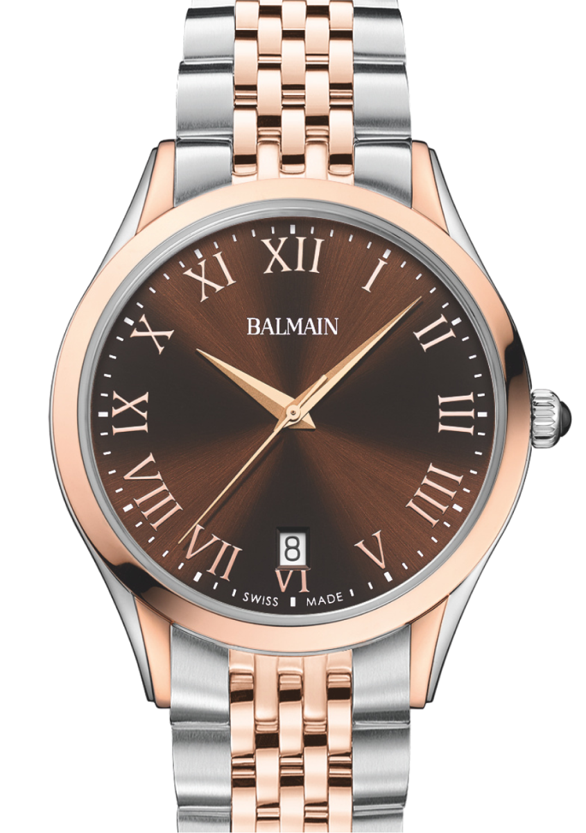 Balmain Classic R 41mm Brown Dial Men's Watch B41083152U
