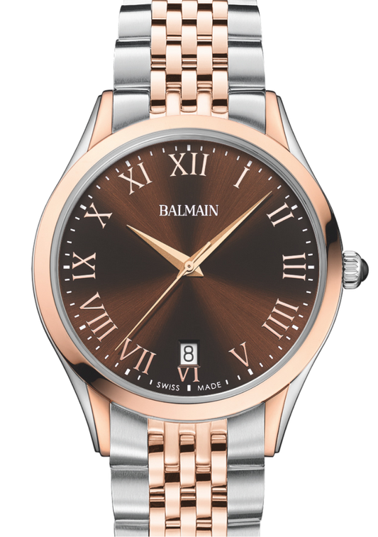 Balmain Classic R 41mm Brown Dial Men's Watch B41083152U