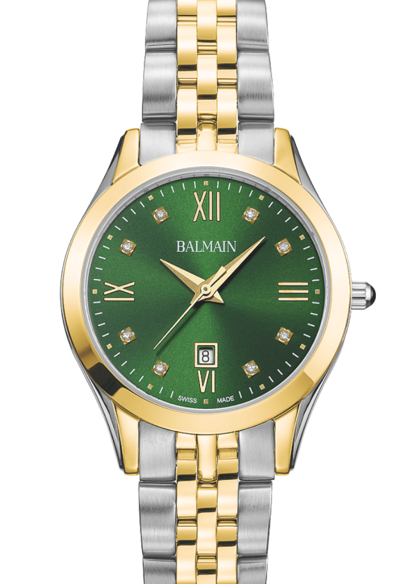 Balmain Classic R 30mm Green Dial Women's Watch B41123175U