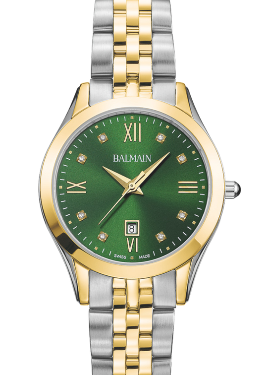 Balmain Classic R 30mm Green Dial Women's Watch B41123175U