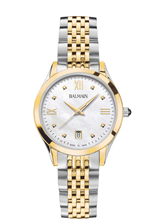 Balmain Classic R 34mm White Mother of Pearl Dial Women's Watch B43123182U