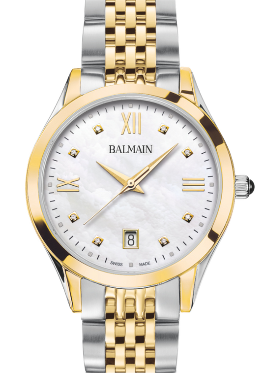Balmain Classic R 34mm White Mother of Pearl Dial Women's Watch B43123182U