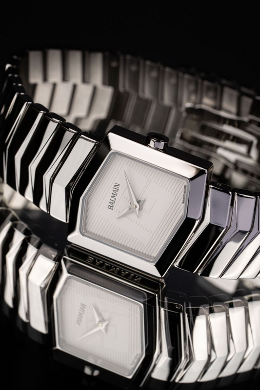 Balmain Taffetas 22.5mm White Dial Women's Watch B46513328