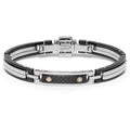 Baraka Men's 18K Rose Gold, Carbon Fiber & Steel Bracelet