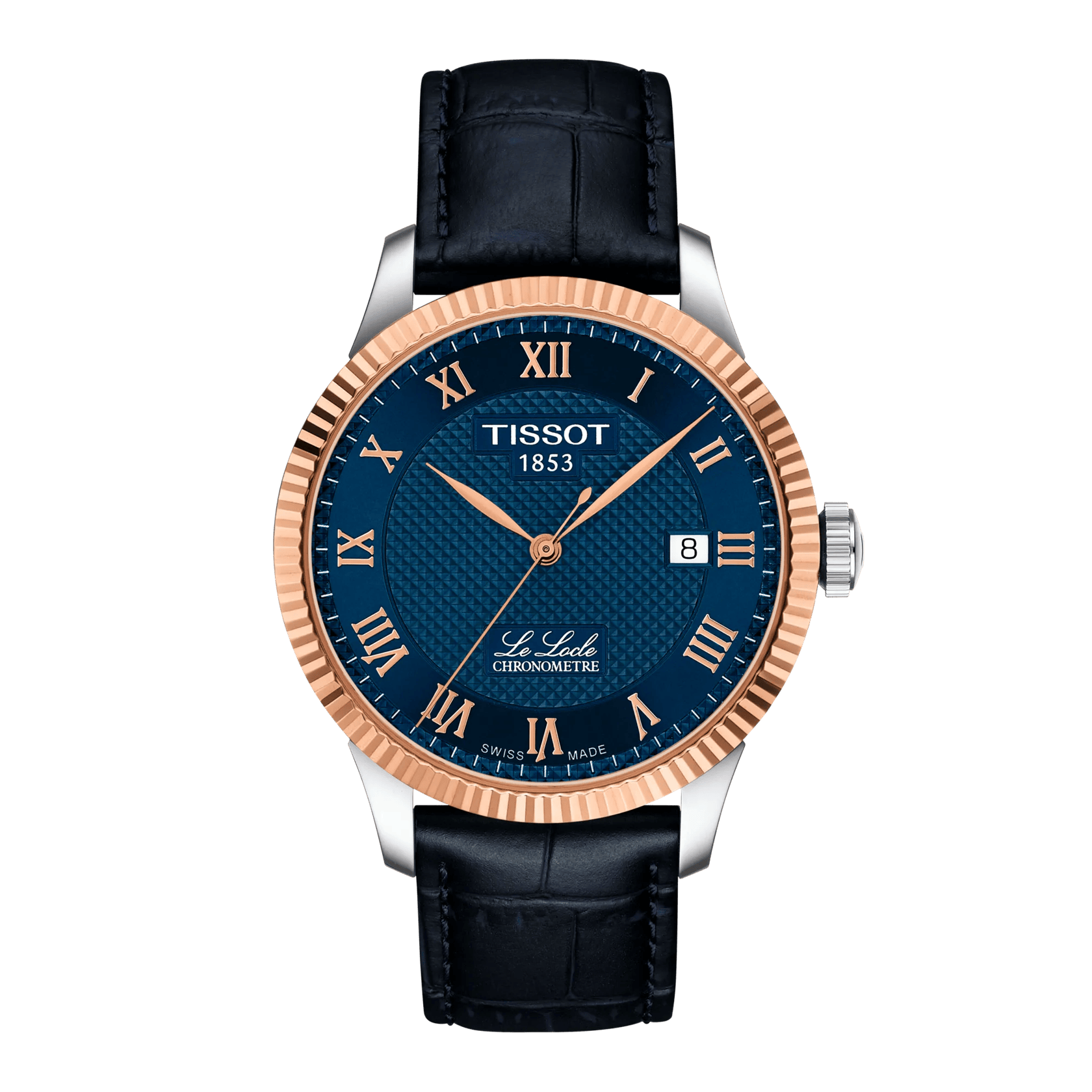 Tissot Le Locle Gold 39.3mm Blue Dial Men's Watch T9324084604300