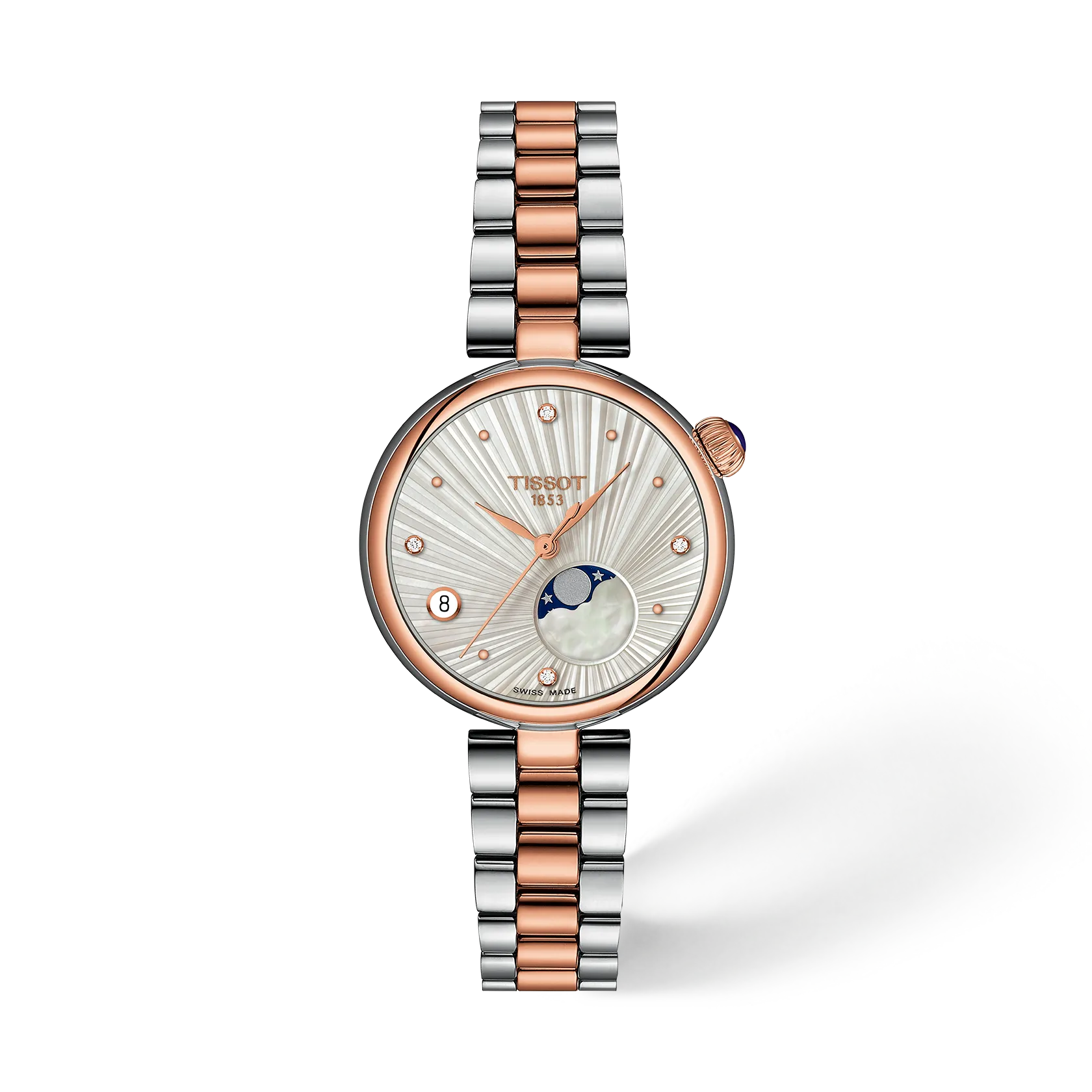Tissot Desir Moonphase 29.6mm Silver Dial Women's Watch T1522232203600