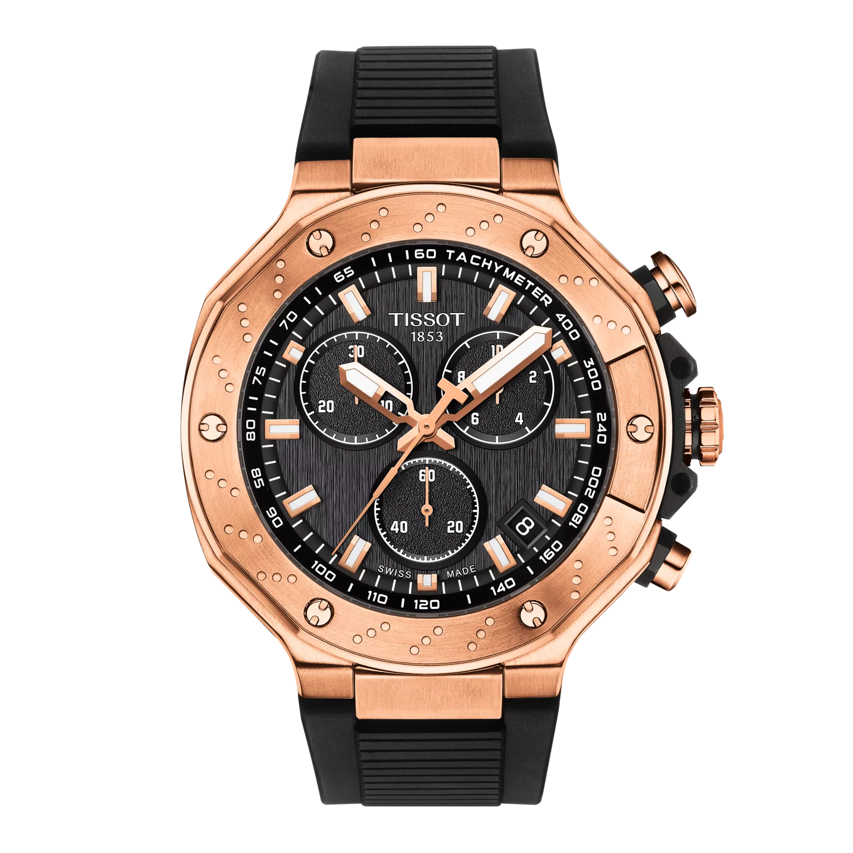 Tissot T-Race 45mm Quartz Chronograph Black Dial Men's Watch T1414173705100