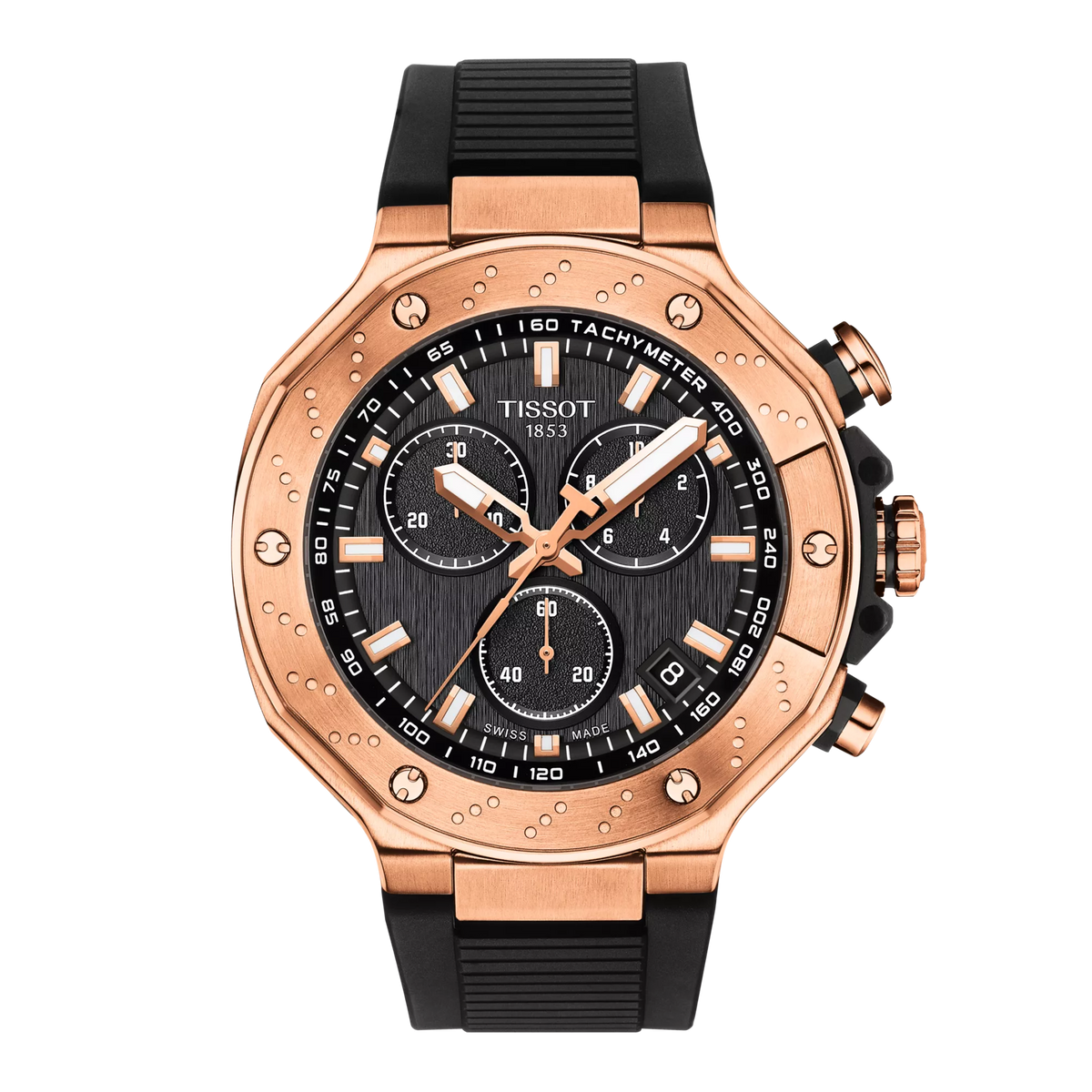 Tissot T-Race 45mm Quartz Chronograph Black Dial Men's Watch T1414173705100