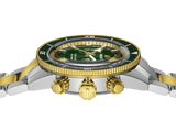 RADO Captain Cook Automatic Chronograph 43mm Green-Yellow Gold Men's Watch R32151318