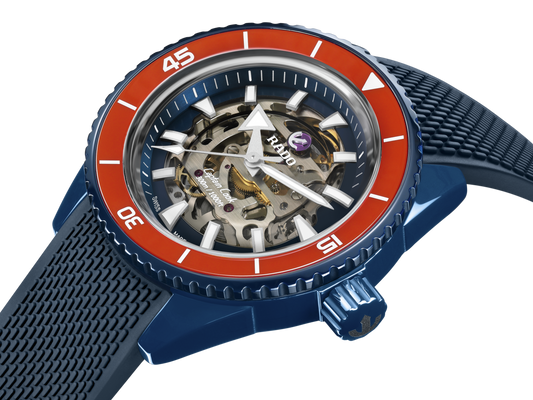 RADO Captain Cook Blue High-Tech Ceramic Skeleton Limited Edition Men's Watch R32152209