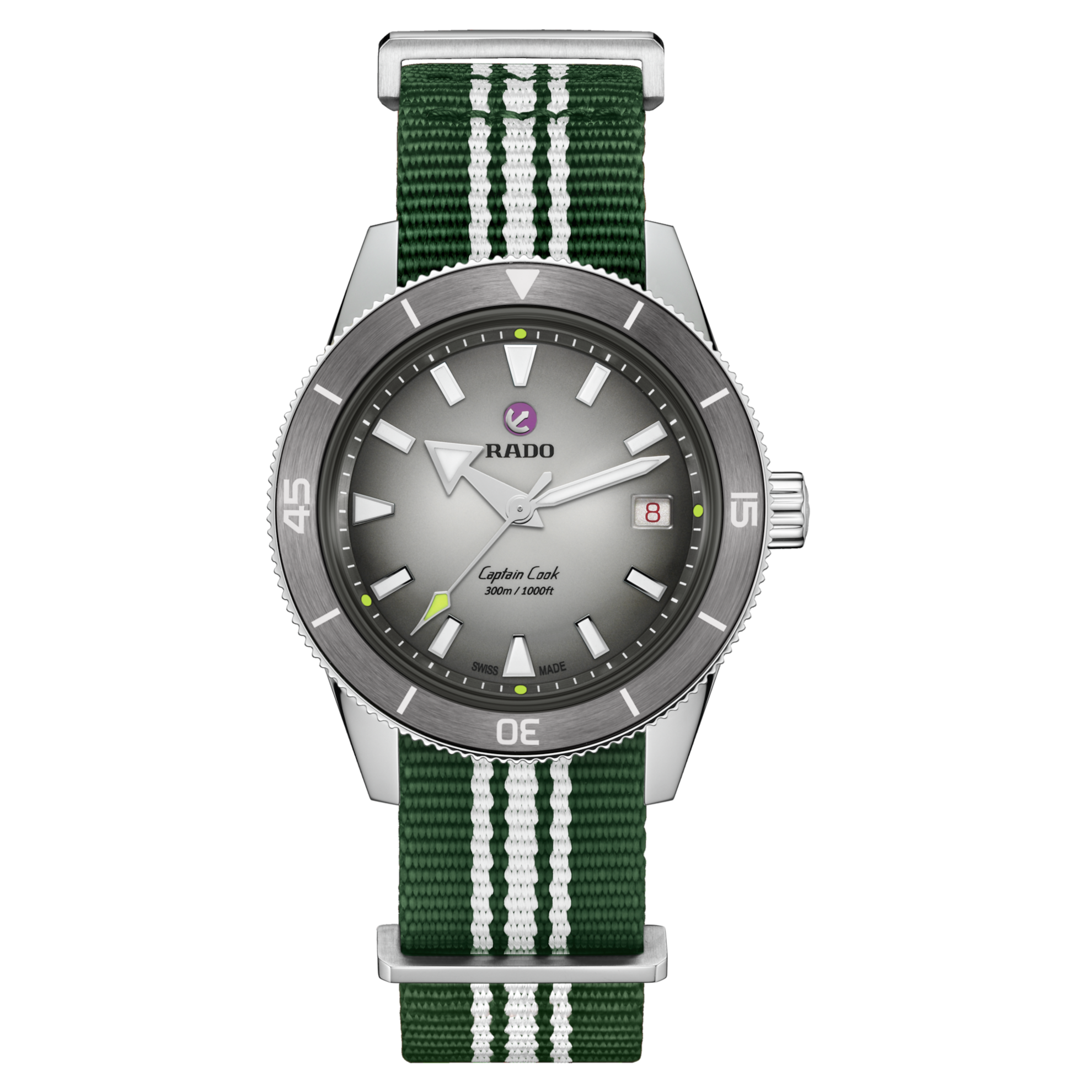 RADO Captain Cook x Tennis Limited Edition 39mm Silver-Grey Dial Men's Watch R32222108