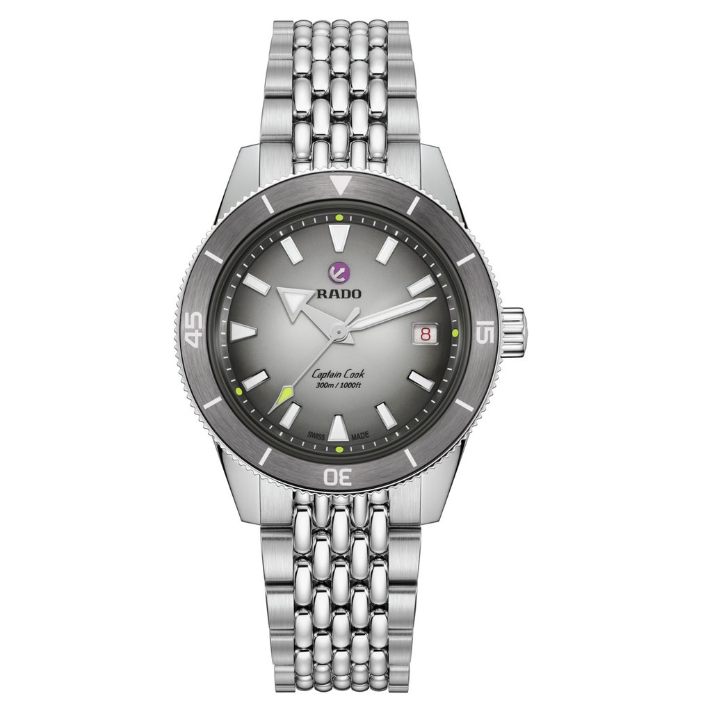 RADO Captain Cook x Tennis Limited Edition 39mm Silver-Grey Dial