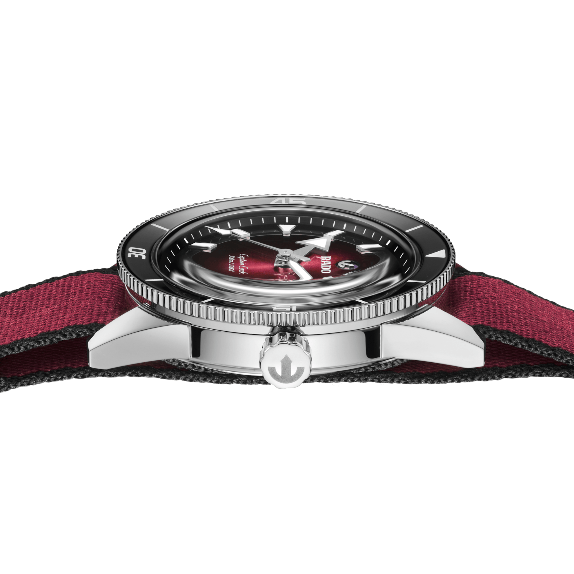 RADO Captain Cook Automatic 39mm Burgundy Dial Men's Watch
