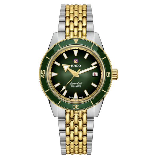RADO Captain Cook Automatic 39mm Green Dial Men's Watch R32225313