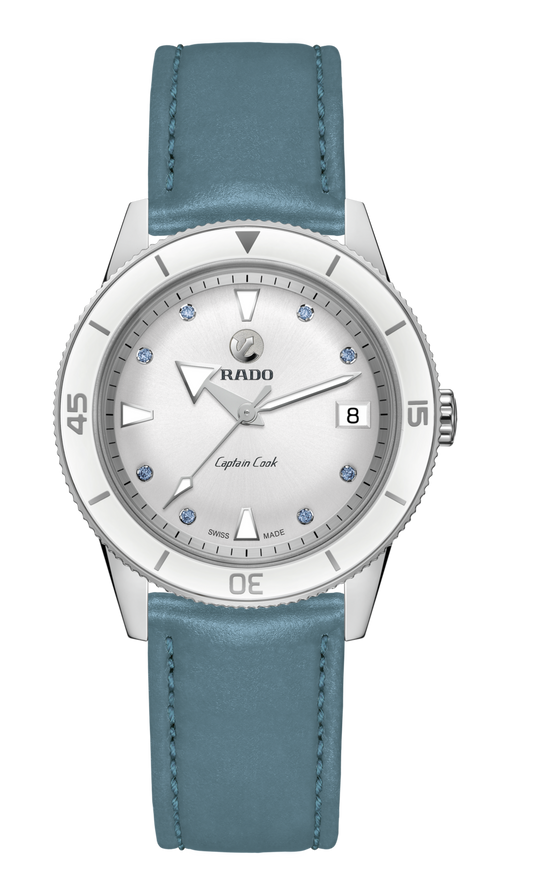 RADO Captain Cook 37mm Snowy White Dial Women's Watch R32500718
