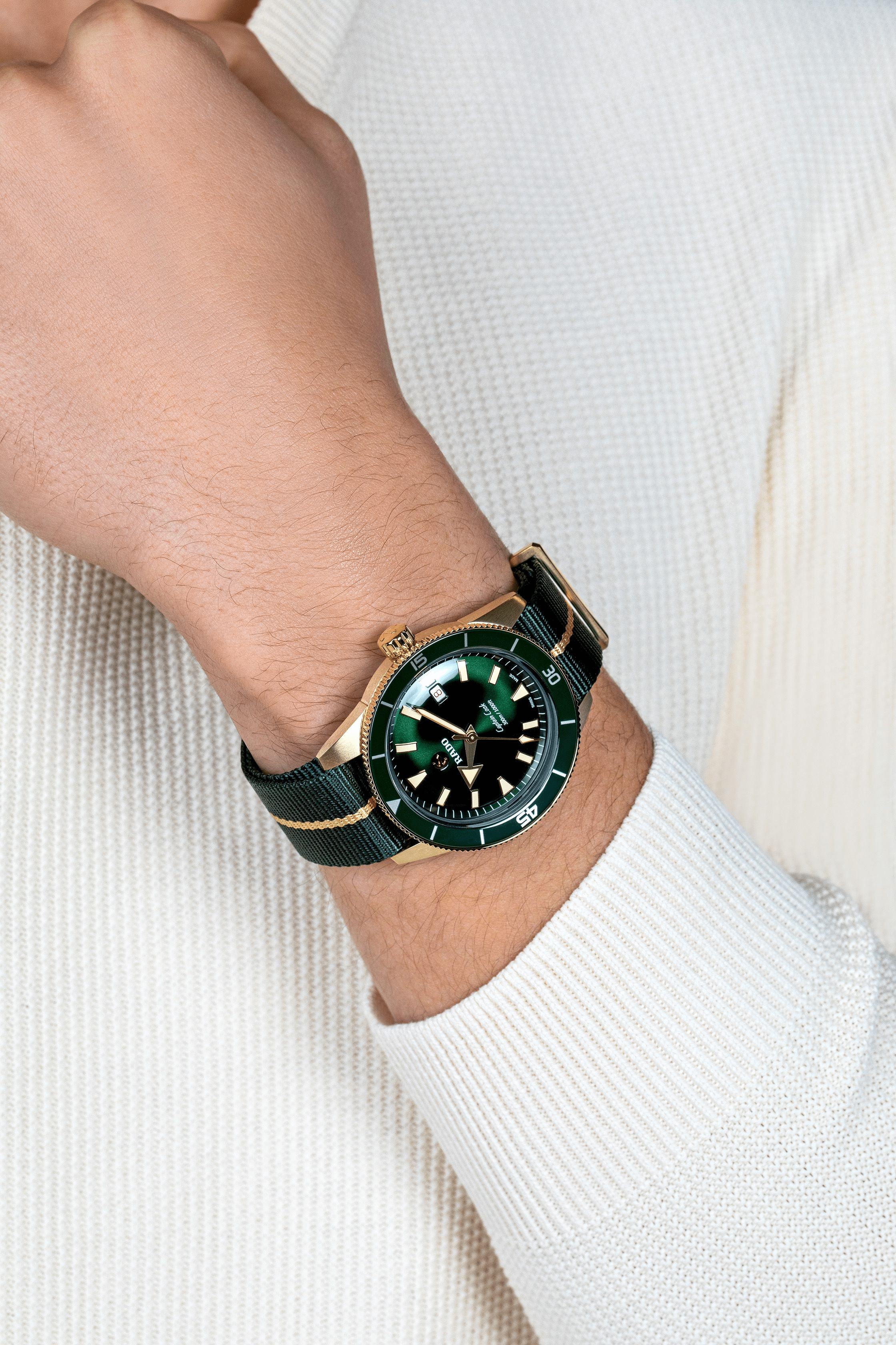 Rado captain online cook green